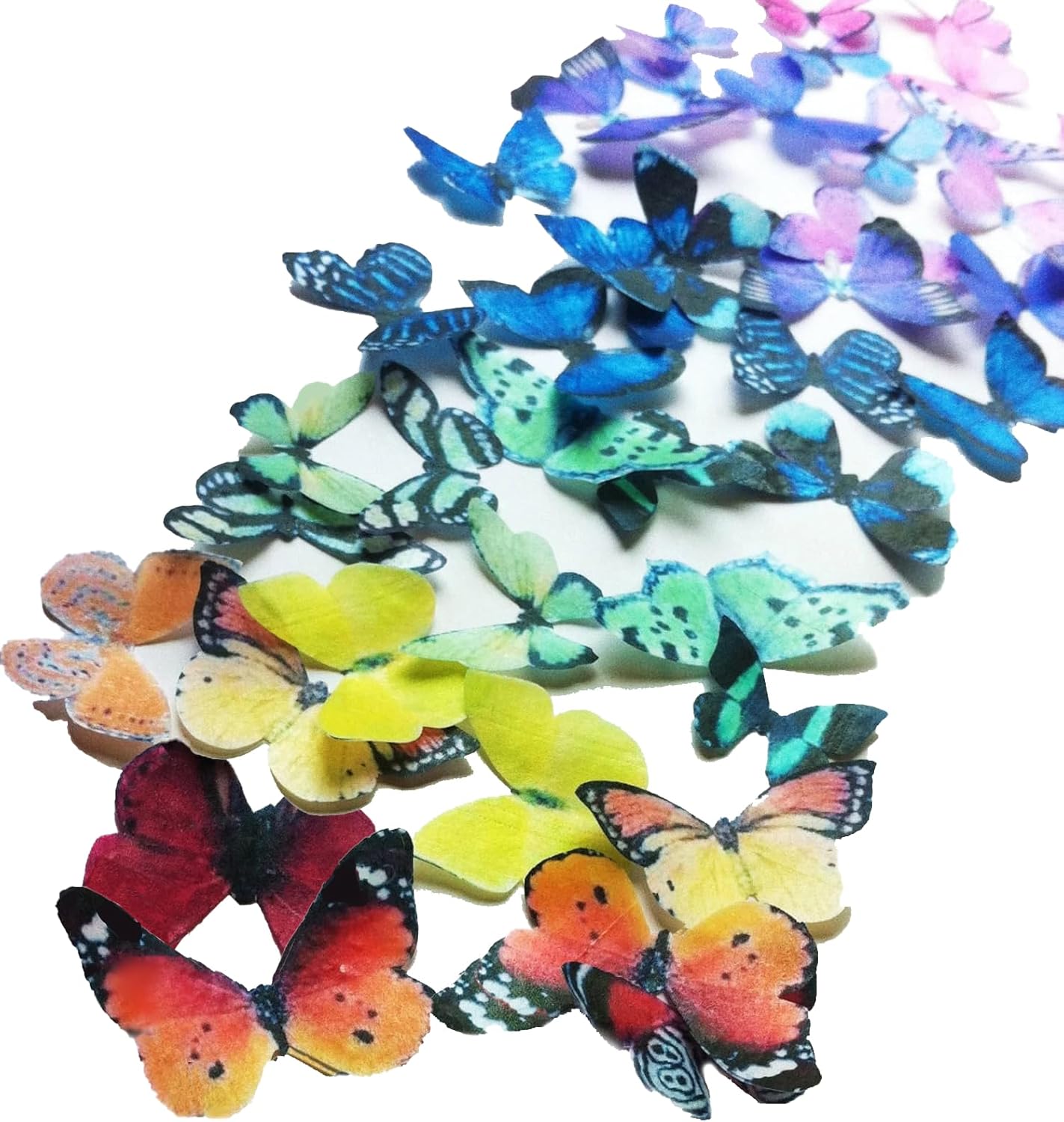 Edible Butterfly Cake Toppers – Small Size – Assorted Set of 24