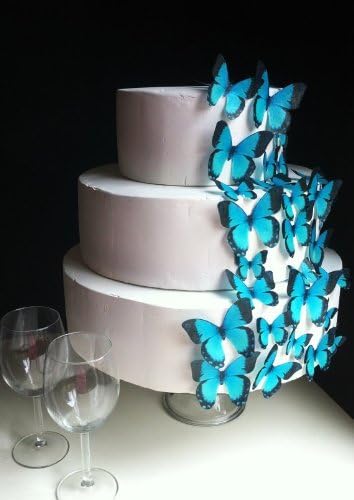 Edible Butterfly Cake Toppers – Assorted Size – Set of 15