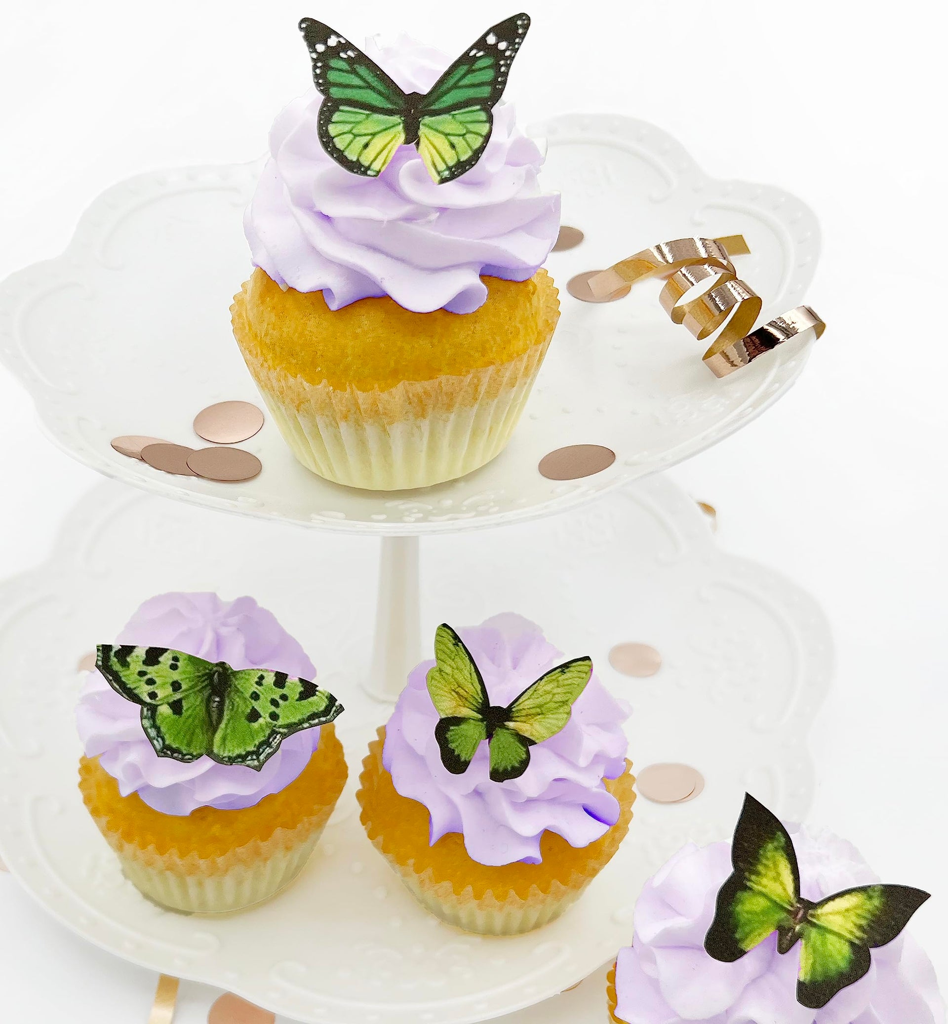Edible Butterfly Cake Toppers – Small Size – Set of 24