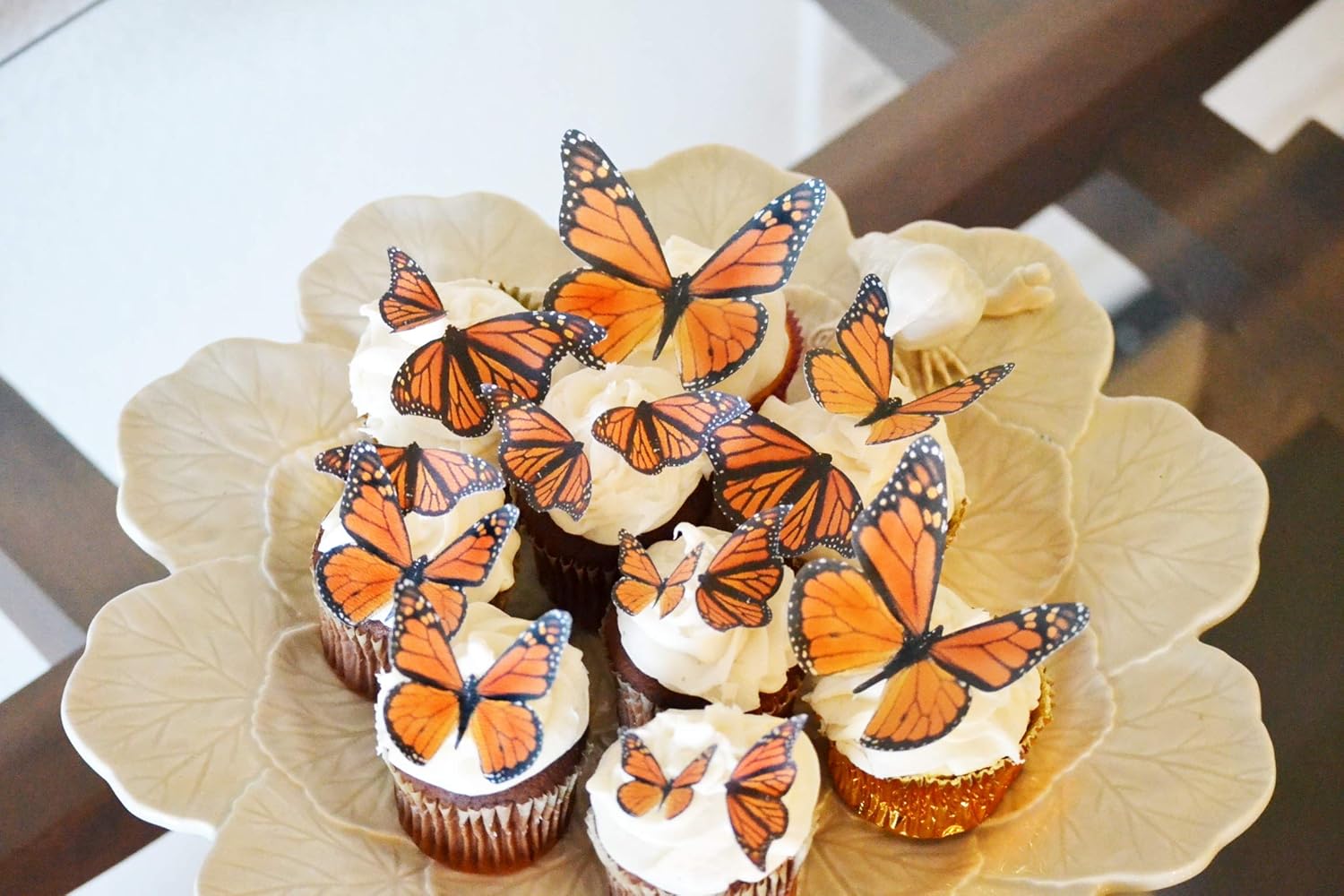 Edible Butterfly Cake Toppers – Assorted Size – Set of 15