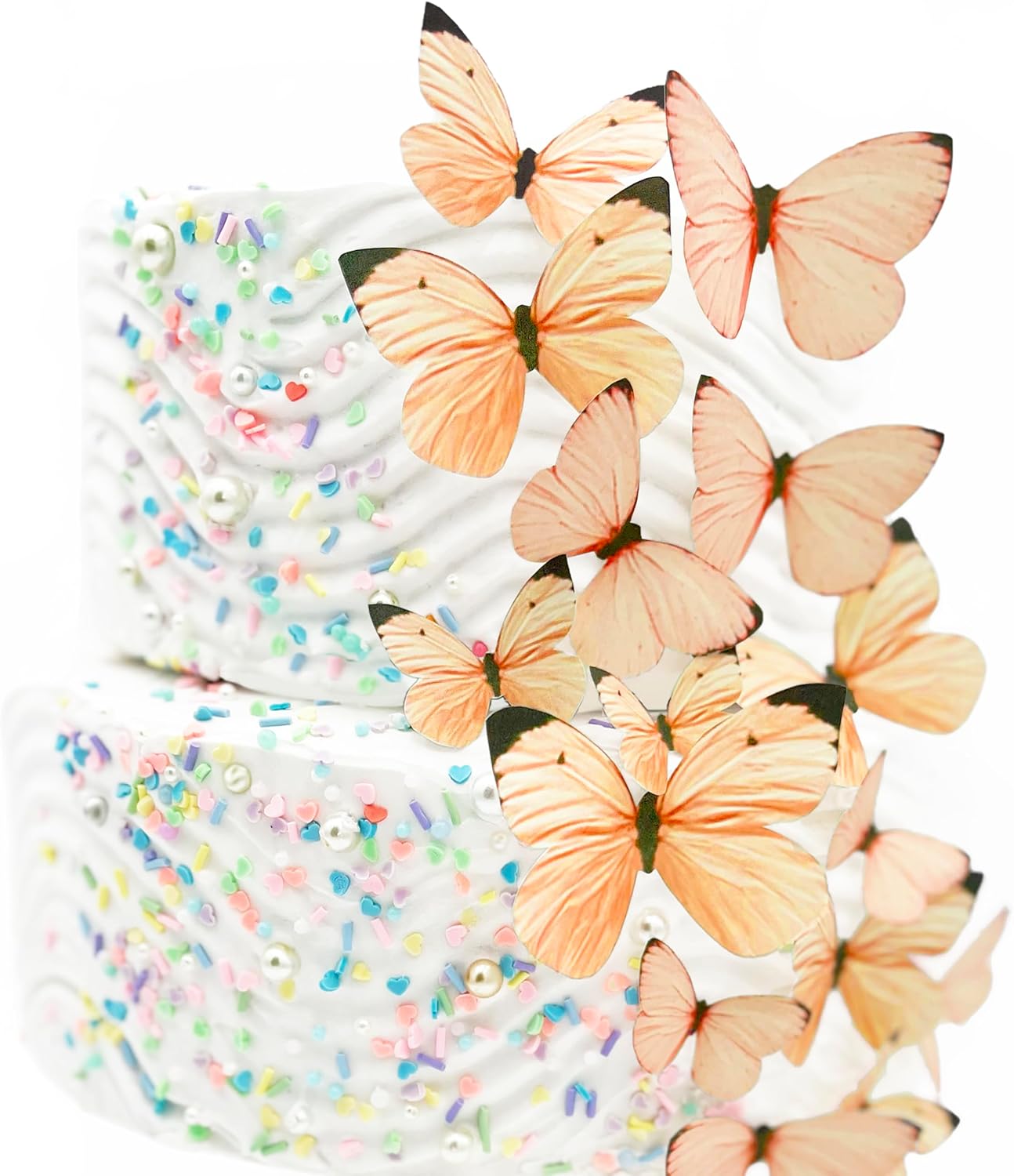 Edible Butterfly Cake Toppers – Assorted Size – Set of 15