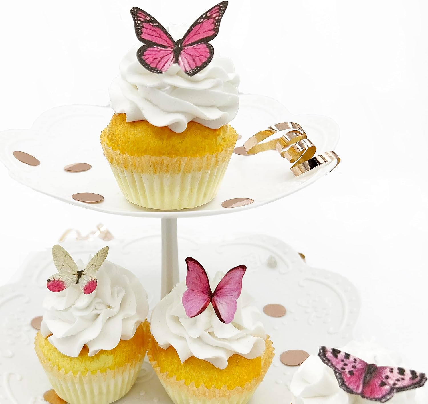Edible Butterfly Cake Toppers – Small Size – Set of 24